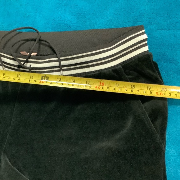 Juicy Couture Velour Jogger Pants 34 x 30 Zip Up Hoodie Tracksuit Set - Picture 10 of 13